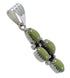 Southwestern Sterling Silver And Turquoise Pendant YX75713